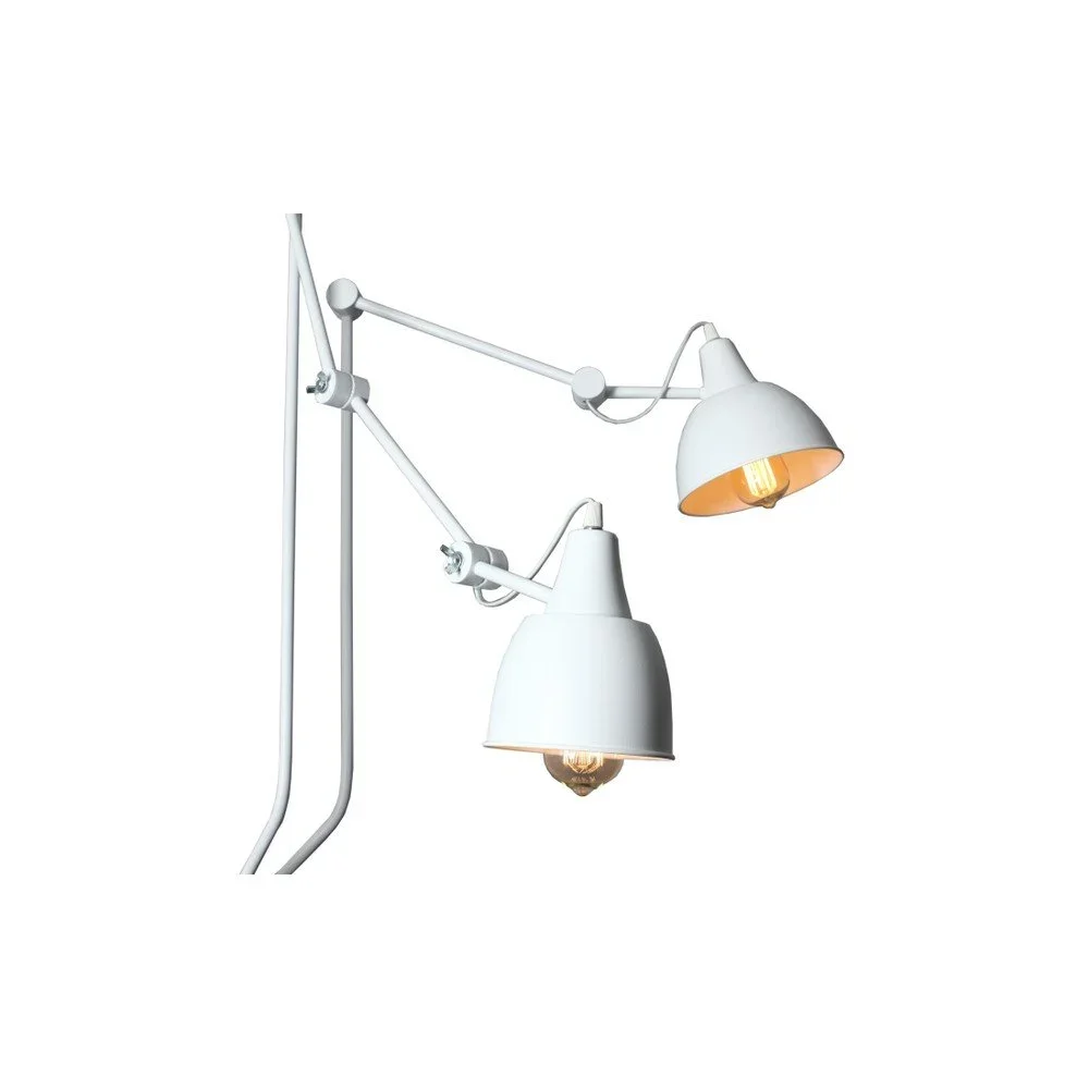 Bílá nástěnná lampa pro 2 žárovky Custom Form Coben v:934996