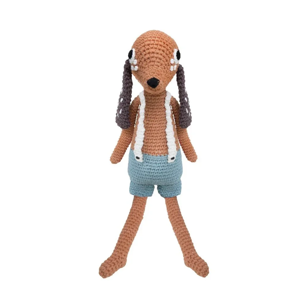 Pletená dětská hračka Sebra Crochet Animal Dog Bob v:948676
