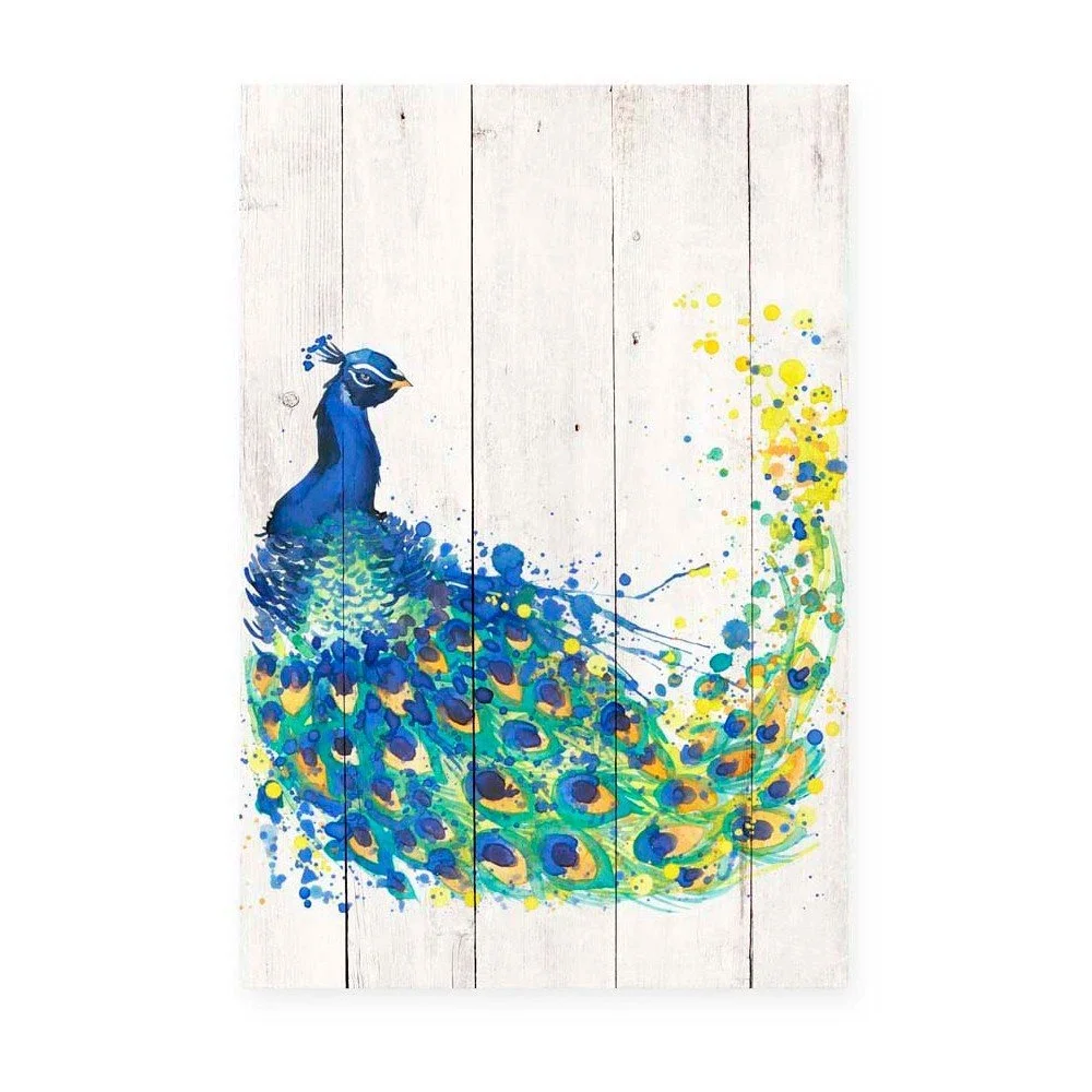 Obraz na dřevě Little Nice Things Peacock, 60 x 40 cm v:935672