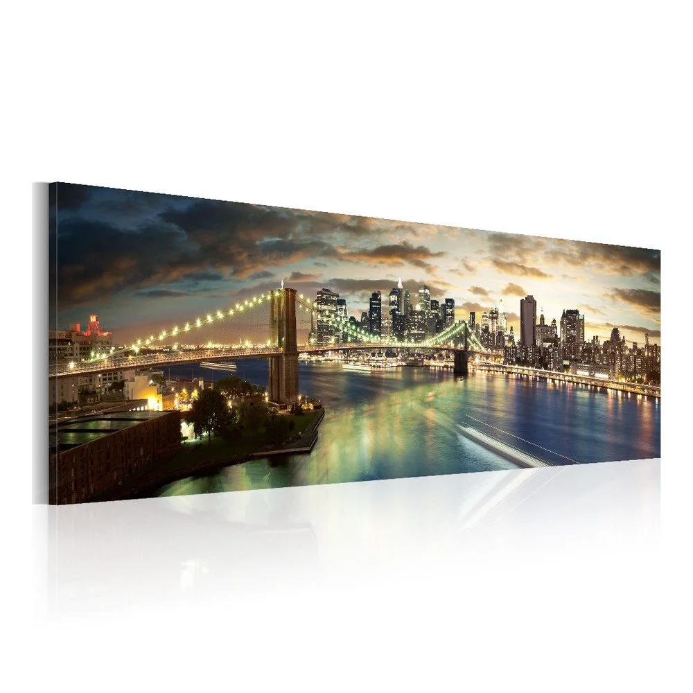 Obraz na plátně Artgeist East River, 120 x 40 cm v:1140538