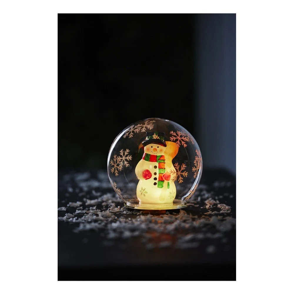 Koule s LED osvětlením a sněhulákem Best Season Globe Bubble v:936248