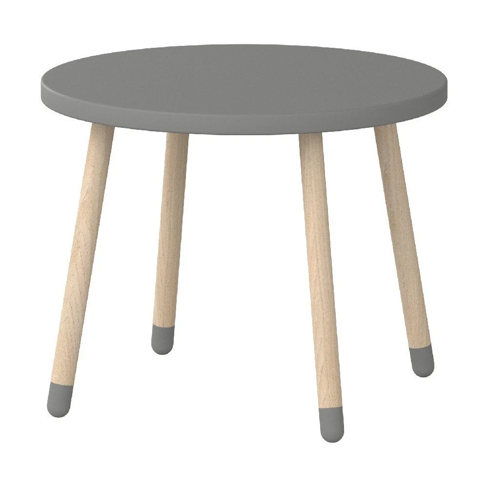 Šedý dětský stolek Flexa Dots, ø 60 cm v:1290736