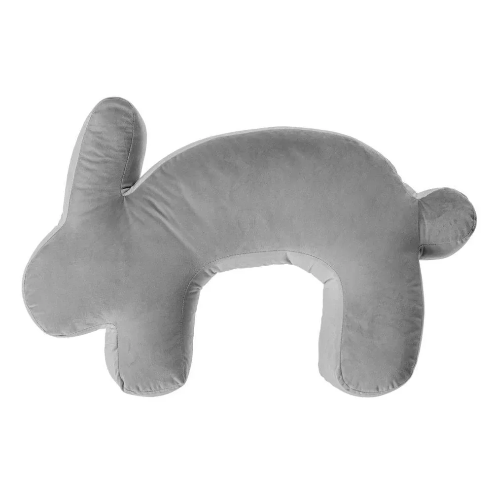 Šedý kojicí polštář Velvet Bunny – Yellow Tipi v:1555868