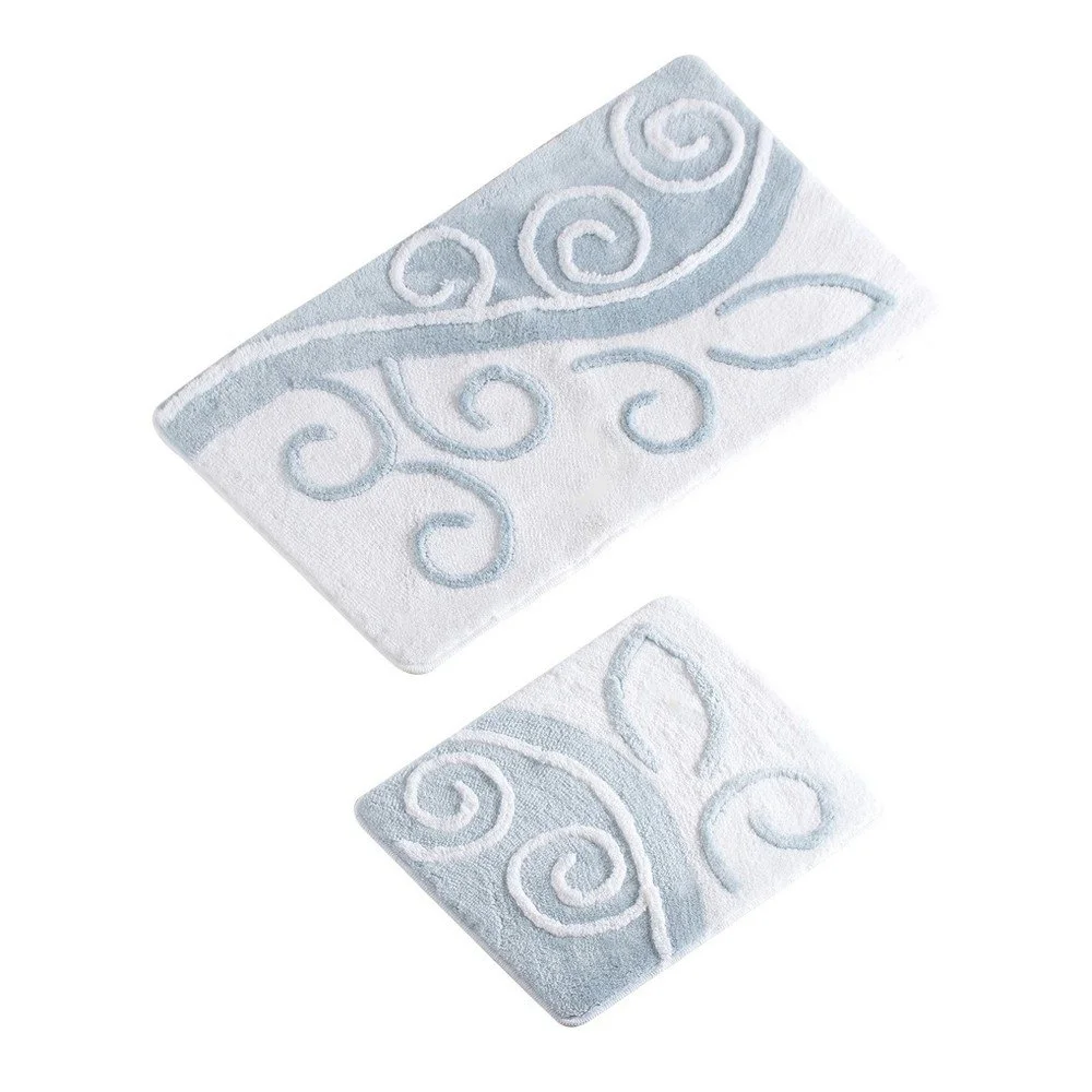 Sada 2 světle modrých koupelnových předložek Shine Bath Mat Ro v:1156290