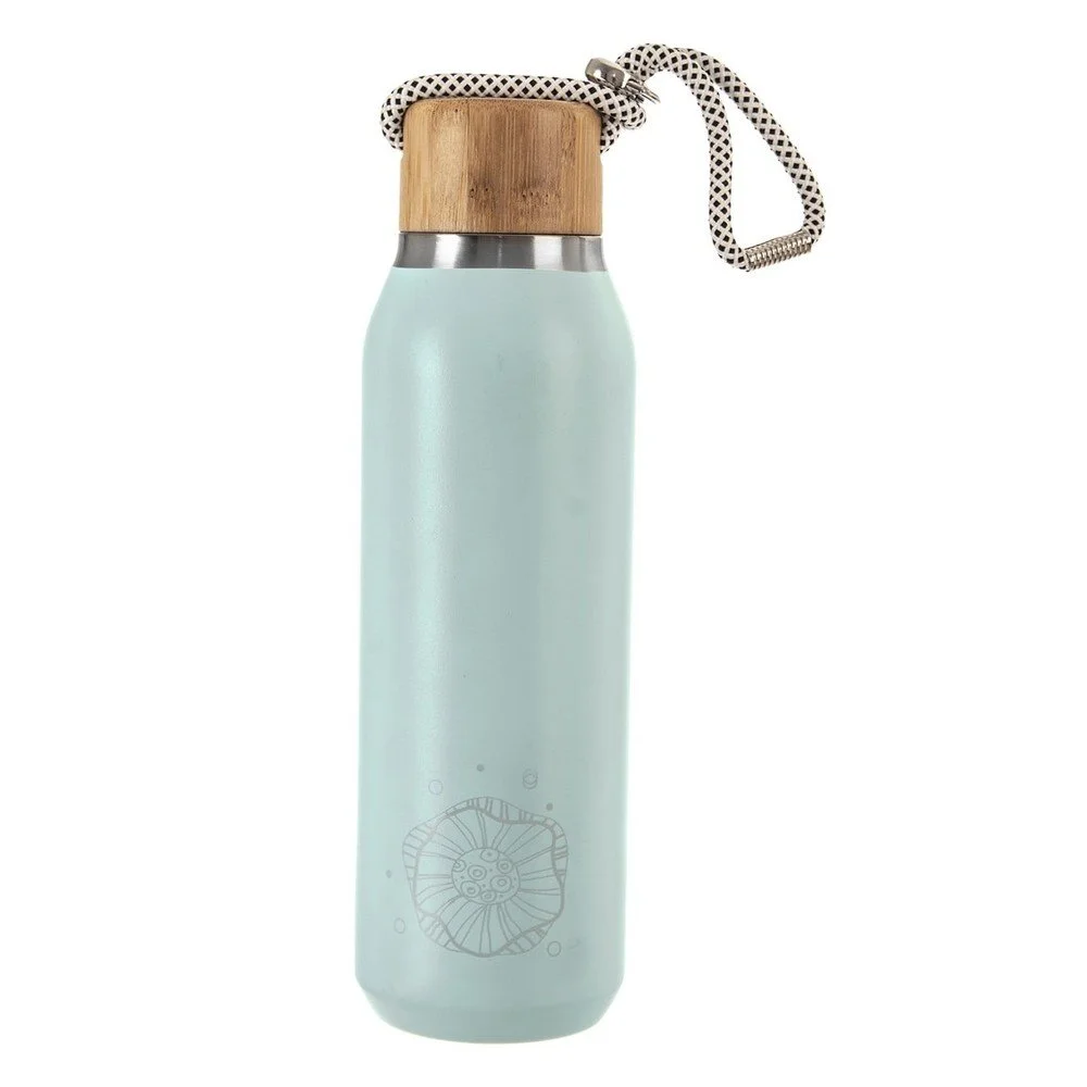 Světle modrá termoska 600 ml Květ – Orion v:1537324