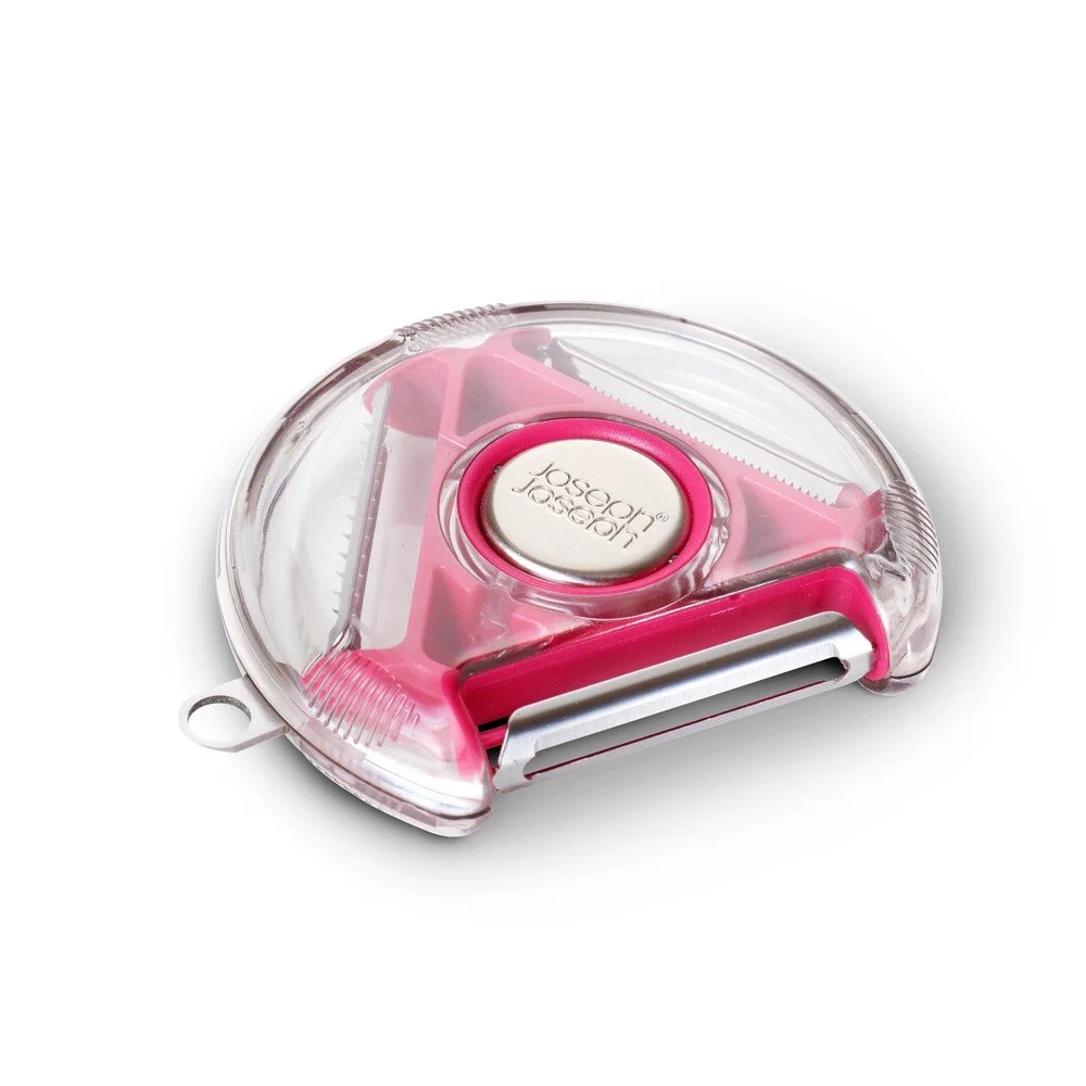 Růžová trojbřitá rotační škrabka Joseph Joseph Rotary Peeler v:1046882