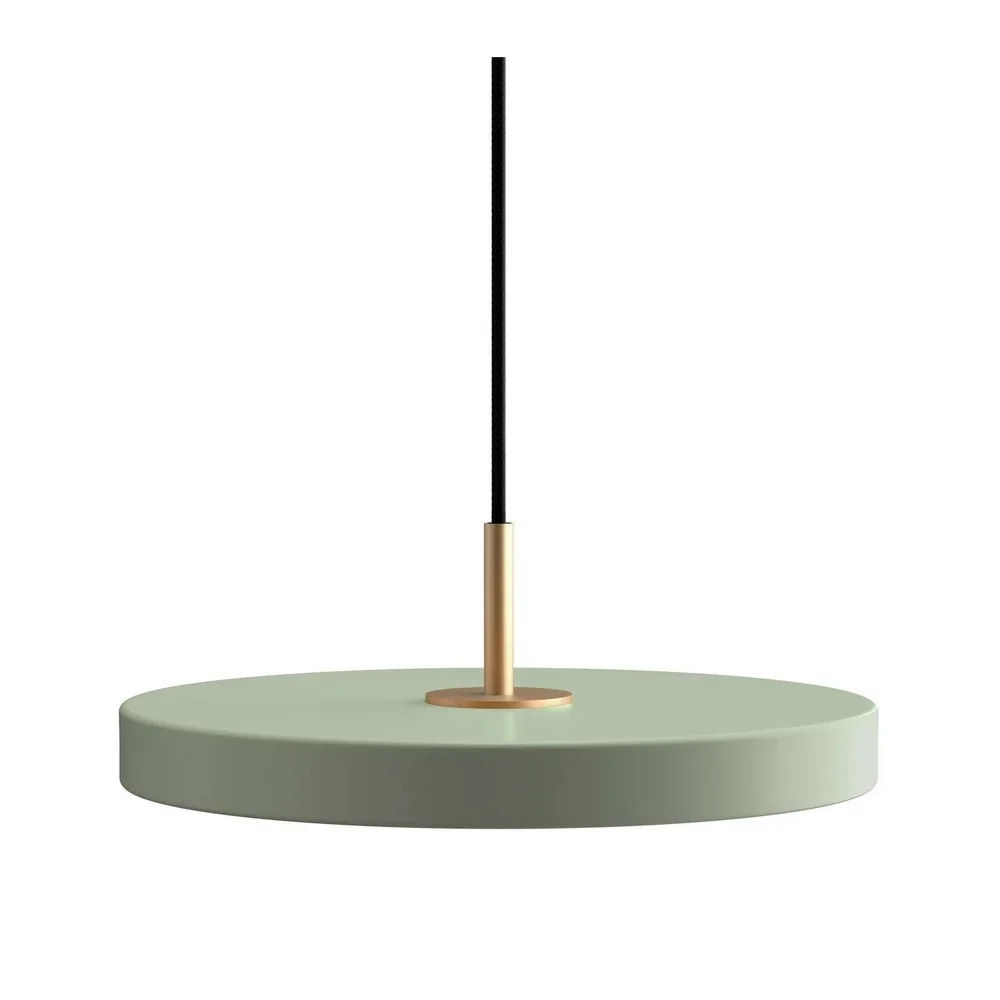 Světle zelené LED závěsné svítidlo s kovovým stínidlem ø 31 cm Asteria Mini – UMAGE v:1560456