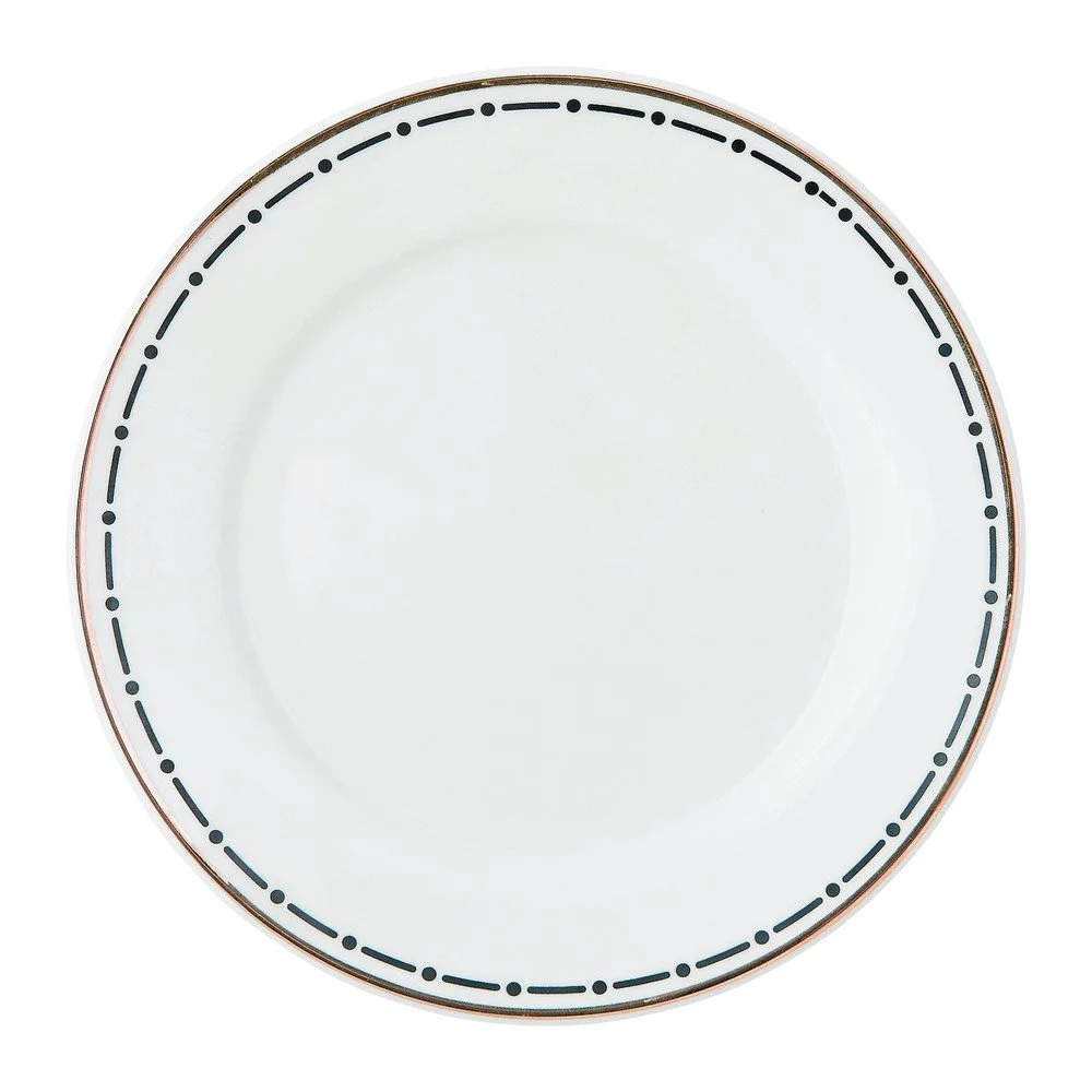 Keramický talíř s ozdobným okrajem Miss Étoile Stripes, ø 17,5 cm v:1275684