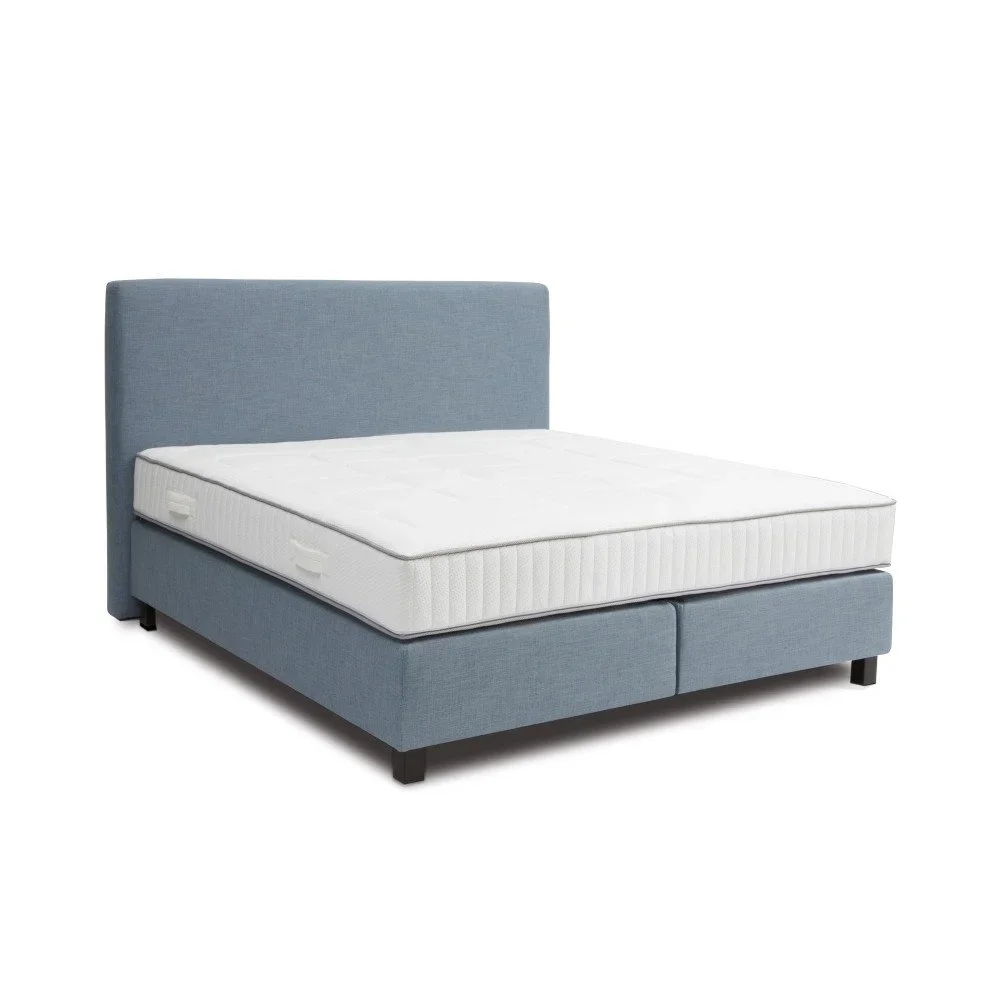 Světle modrá boxspring postel Revor Roma, 140 x 200 cm v:756052