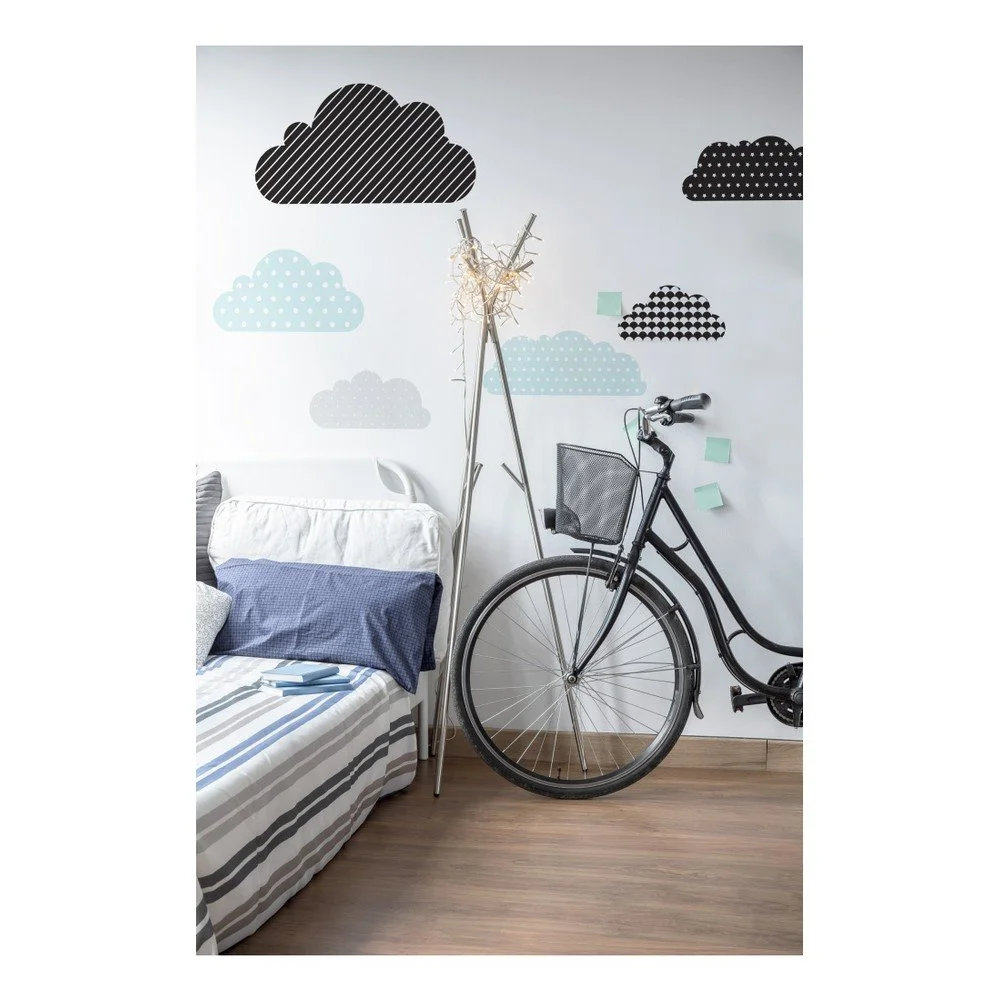 Sada 9 nástěnných samolepek Dekornik Clouds Pastel Scandi v:980780