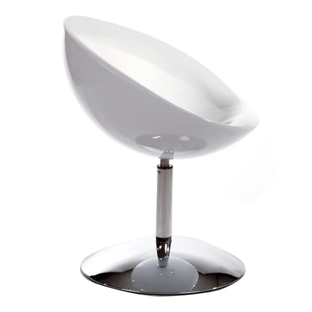 Bílé otočné křeslo Kokoon Design Bowl v:765728
