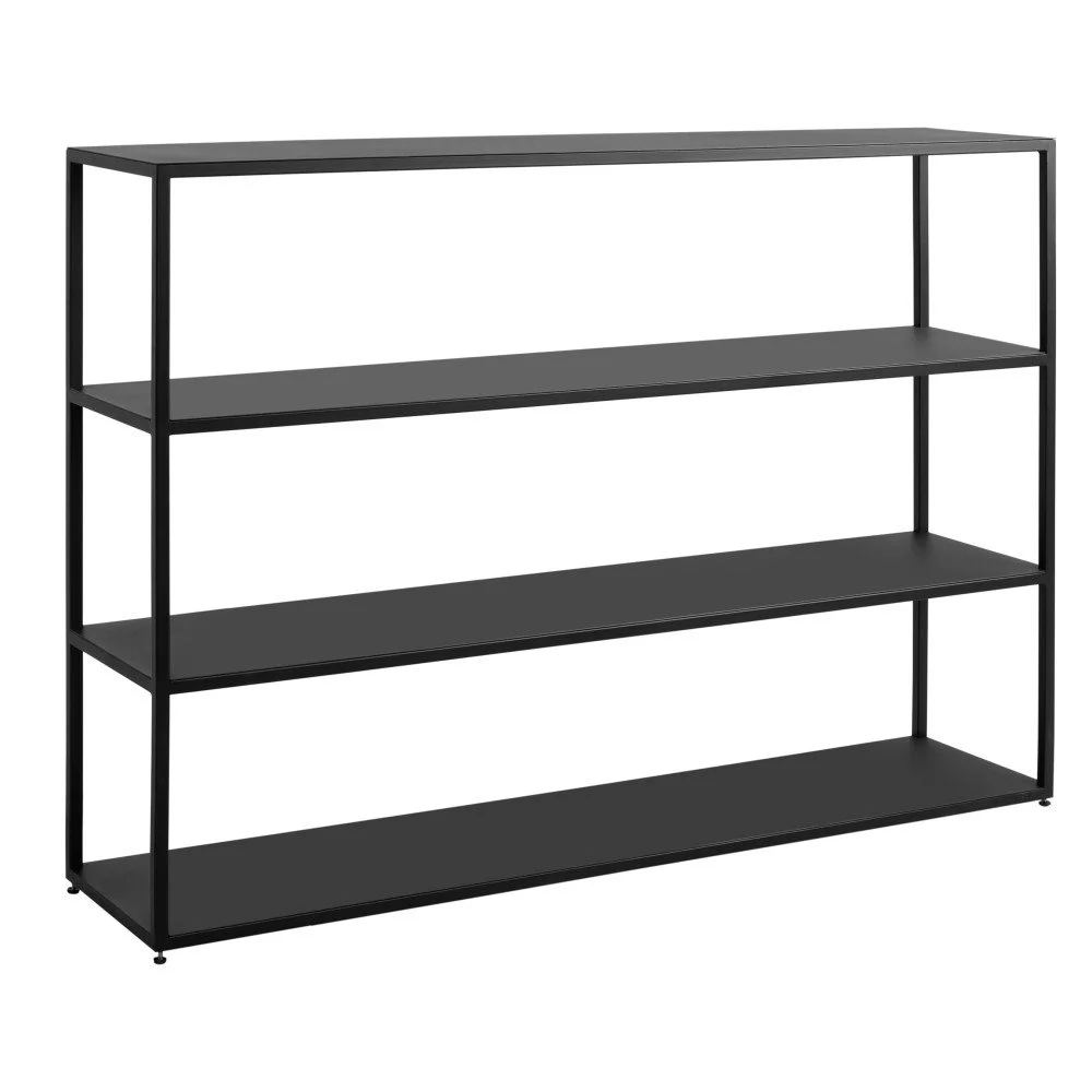 Černá knihovna CustomForm Hyller, výška 110 cm v:1086188