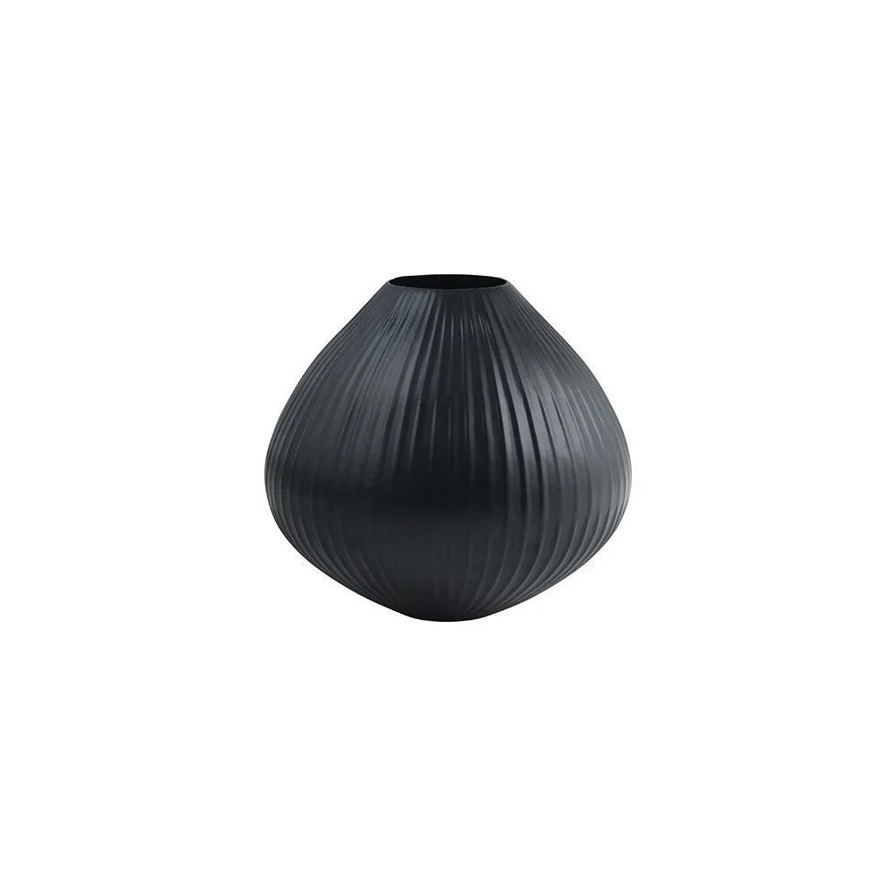Černá váza Fuhrhome Oslo, Ø 30 cm v:919894