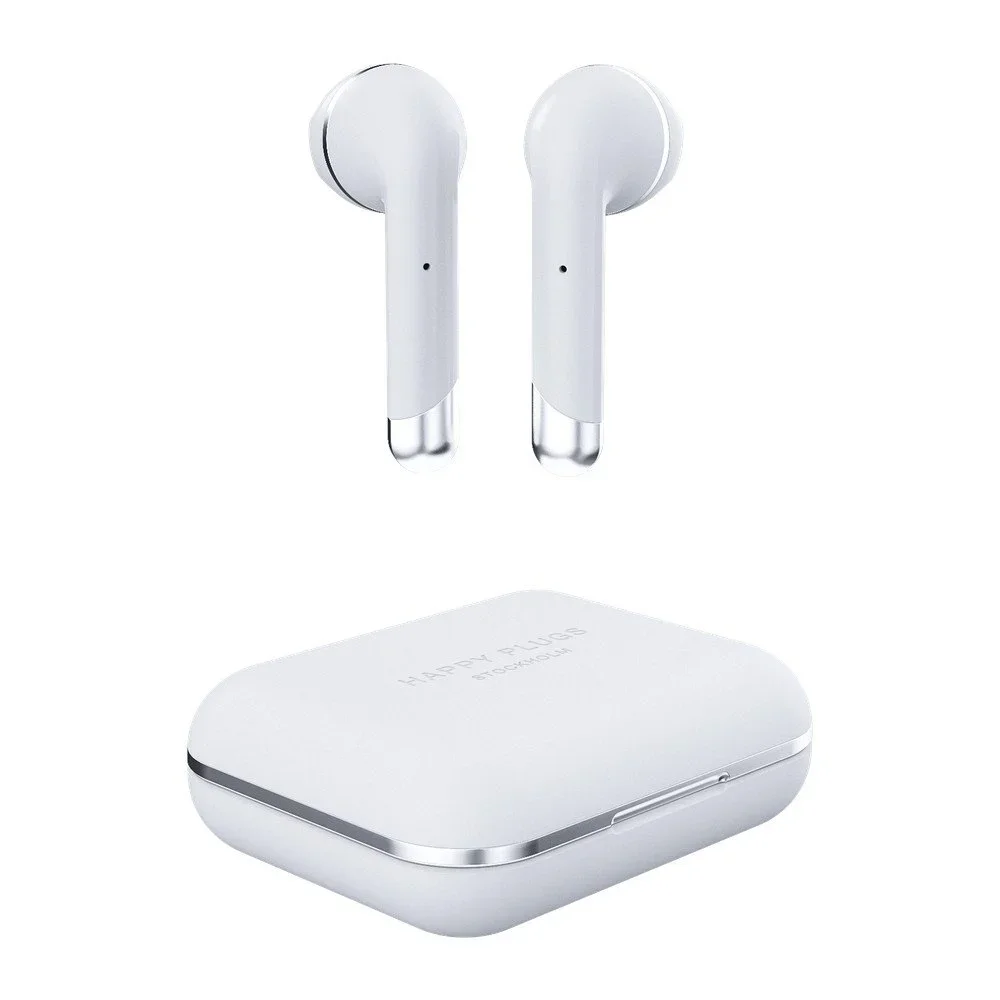 Bílá bezdrátová sluchátka s krabičkou Happy Plugs Air 1 v:1313300 Bílá bezdrátová sluchátka s krabičkou Happy Plugs Air 1 v:1313300