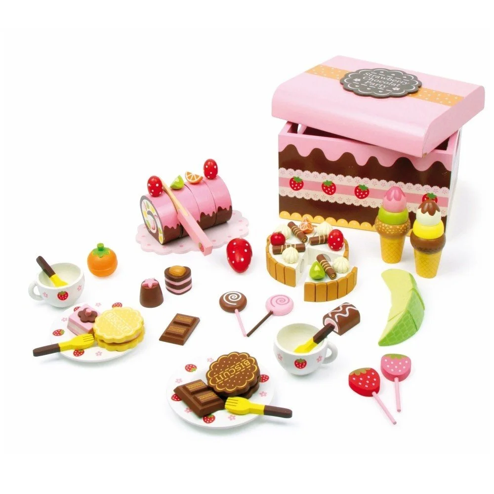 Dřevěný box plný sladkostí na hraní Legler Sweeties v:858486