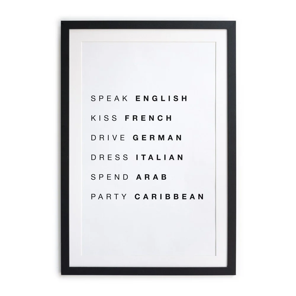 Obraz 30x40 cm Speak, Kiss, Drive – Really Nice Things v:1336298