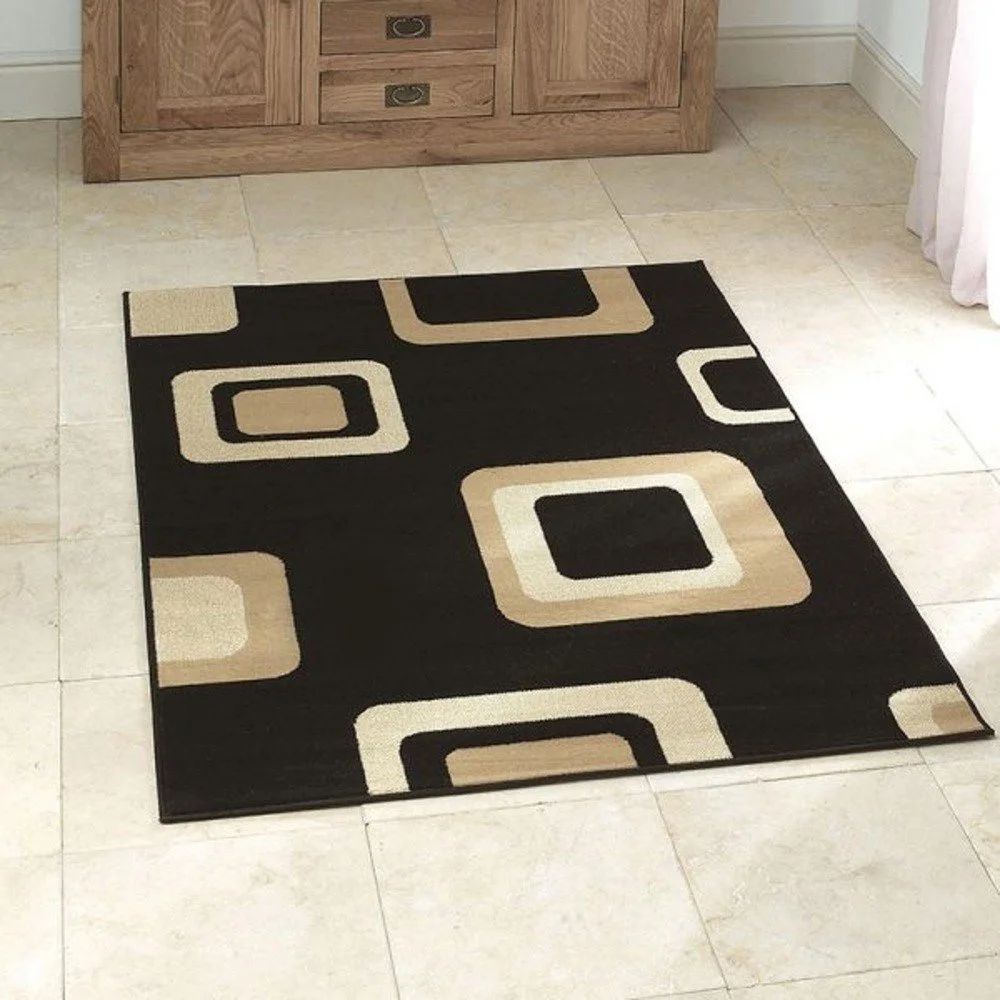 Černý koberec Think Rugs Diamond, 160 x 220 cm v:771584
