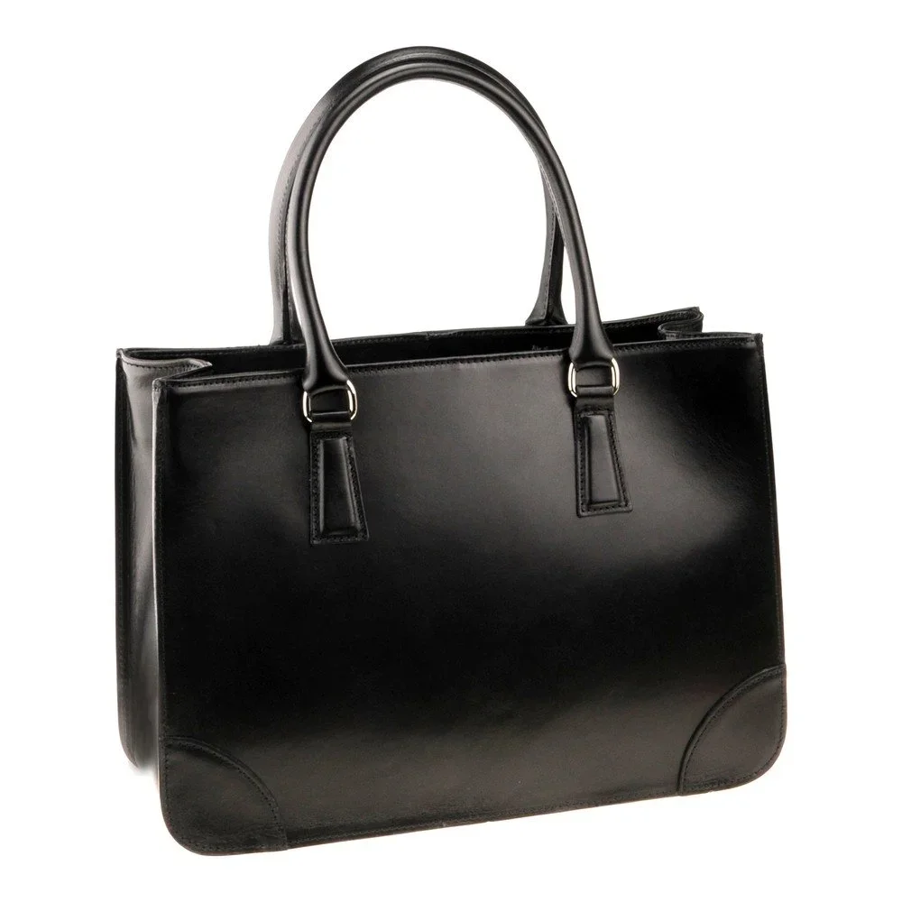 Černá kožená kabelka Florence Bags Denebola v:709292