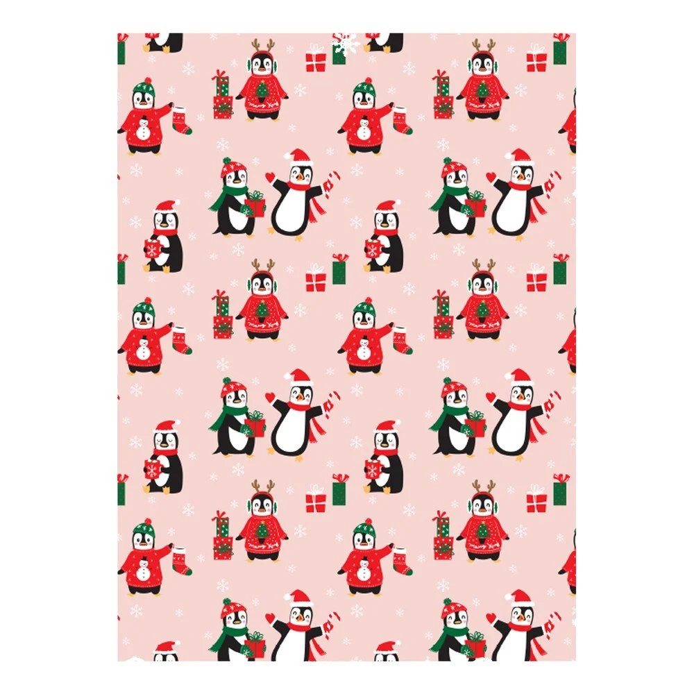 5 archů růžového balícího papíru eleanor stuart Penguin Christmas, 50 x 70 cm v:1444441 5 archů růžového balícího papíru eleanor stuart Penguin Christmas, 50 x 70 cm v:1444441