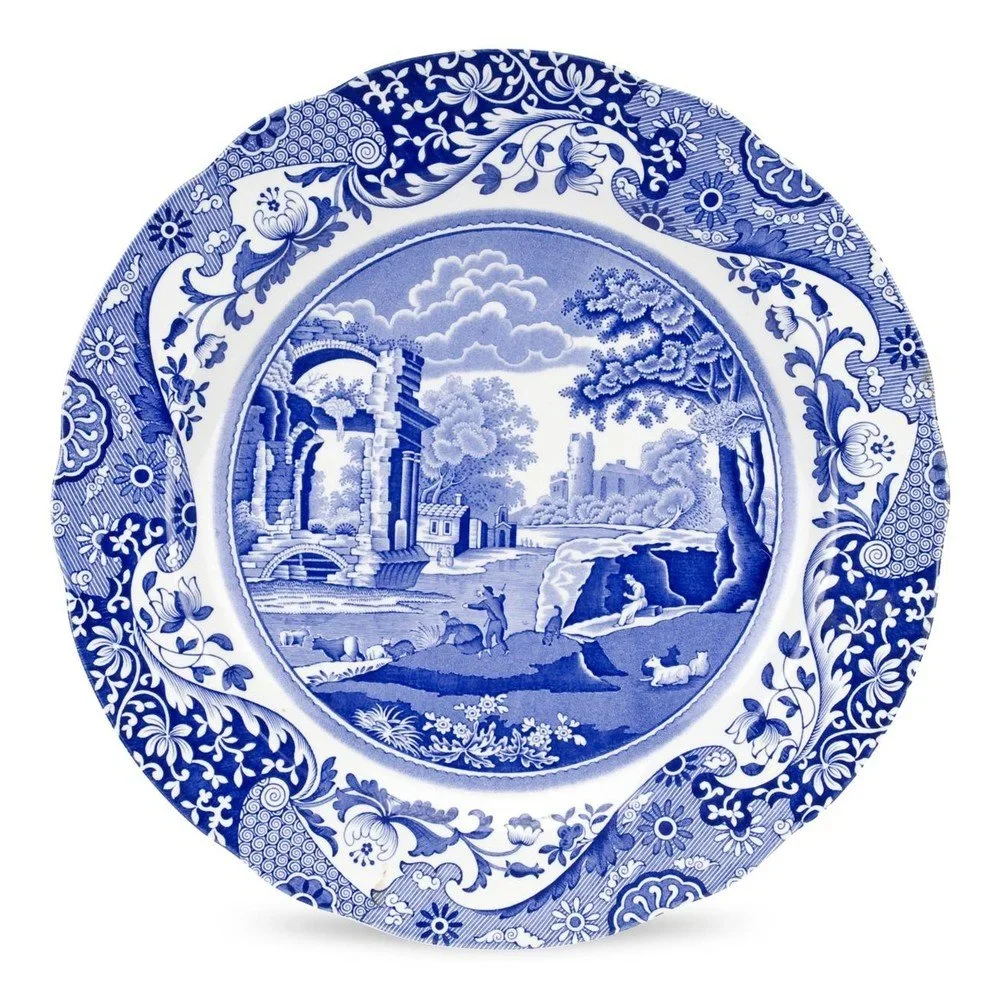 Bílomodrý talíř Spode Blue Italian, ø 30 cm v:1206770