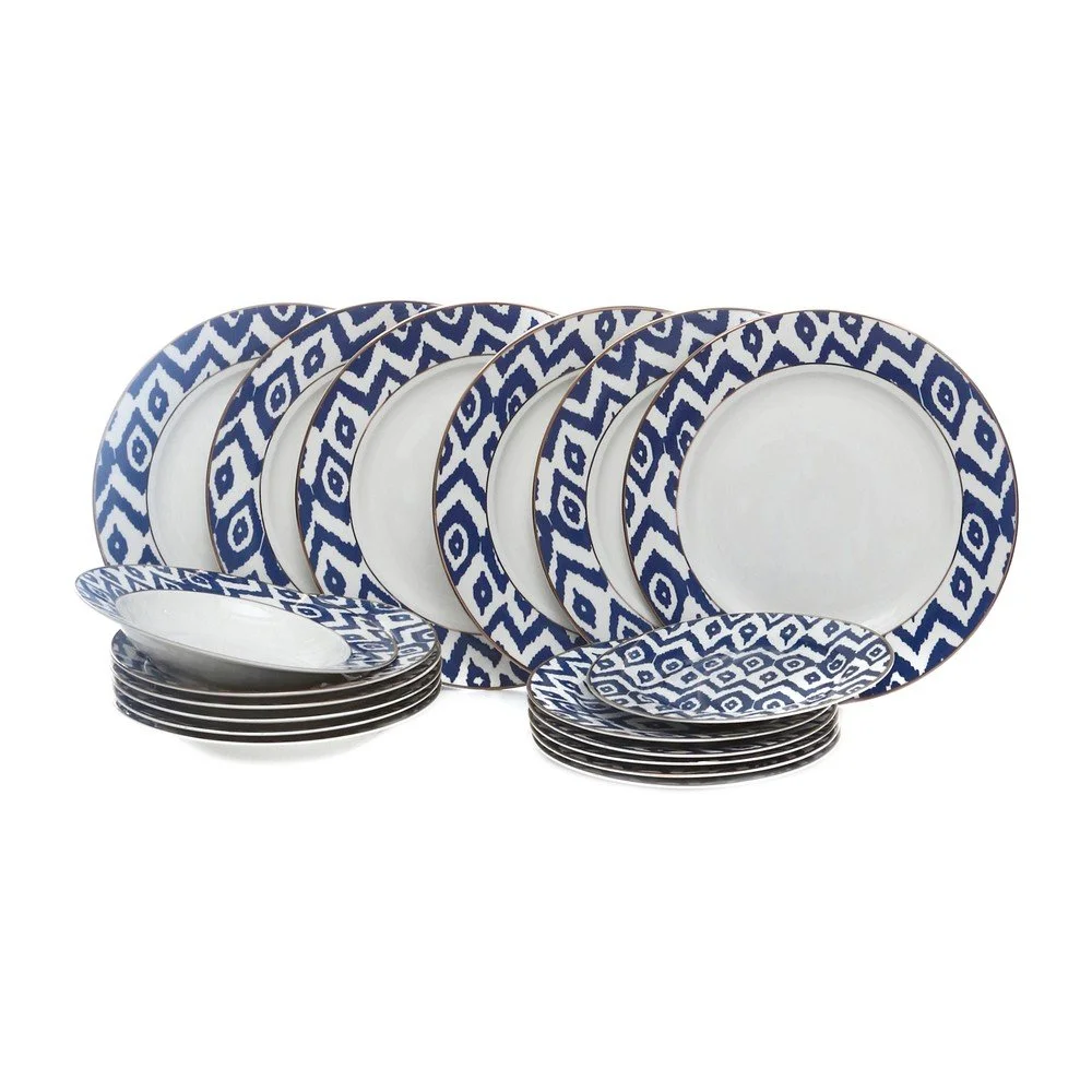 18dílná porcelánová sada nádobí Kasanova New Bone China v:1203014