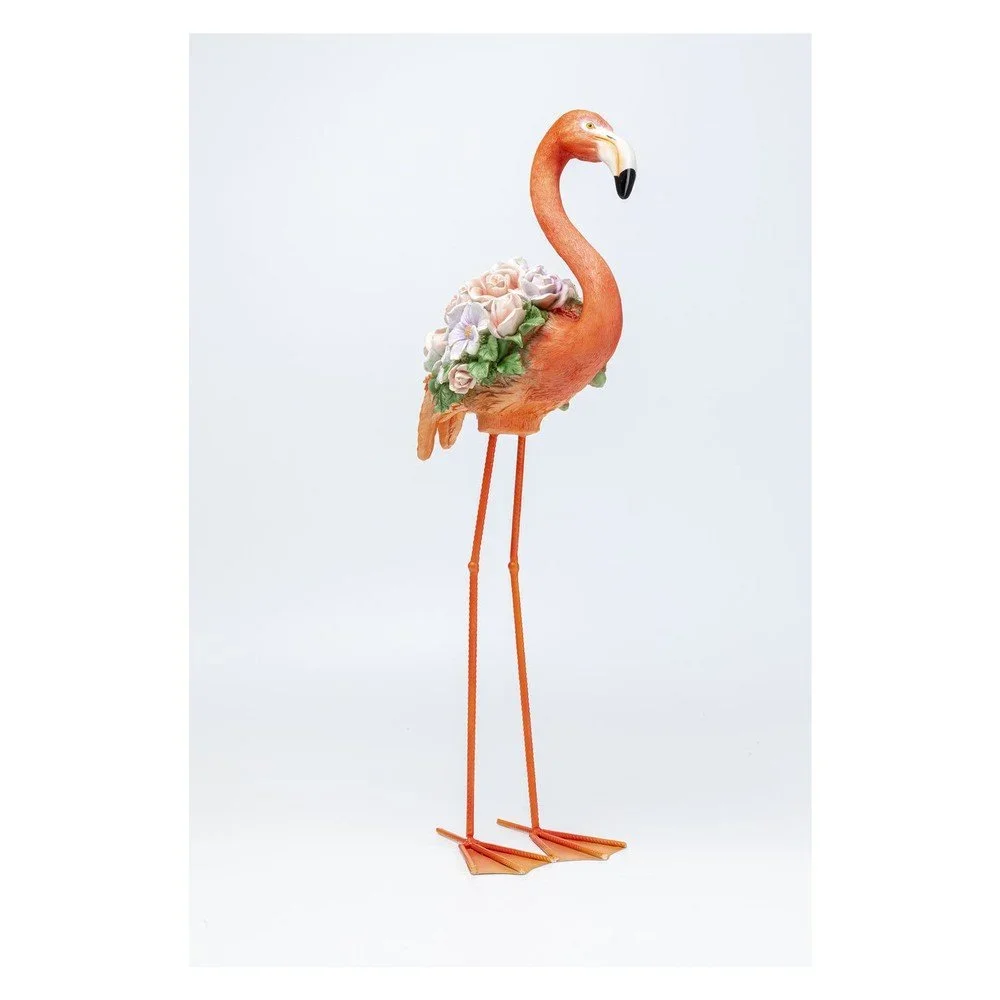 Oranžová dekorace Kare Design Flamingo, výška 75 cm v:1318880