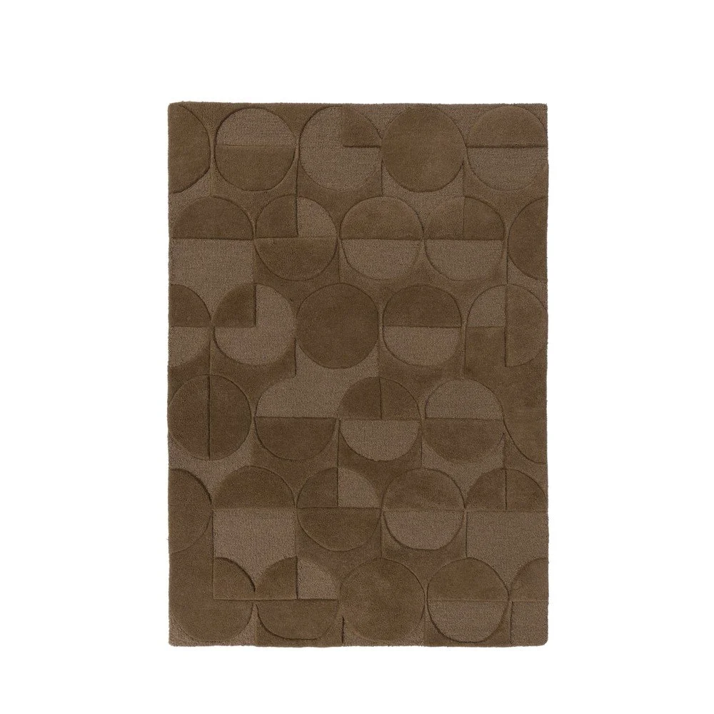 Hnědý koberec z vlny Flair Rugs Gigi, 120 x 170 cm v:1298070