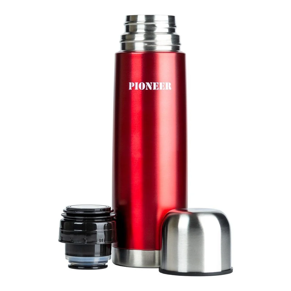 Červená termoska z nerezové oceli Pioneer Hello, 500 ml v:1306934
