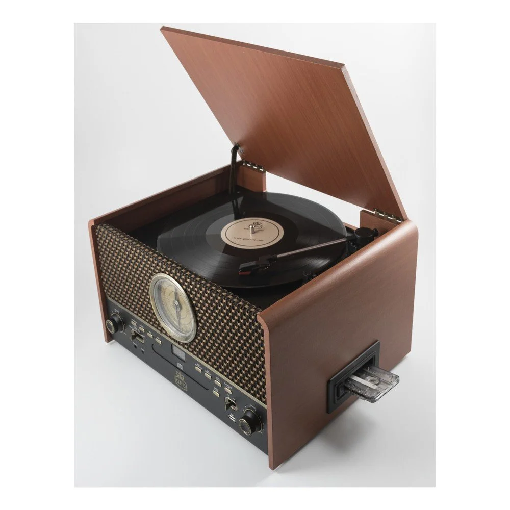 Hnědý gramofon GPO Chesterton Rose Wood v:1203928