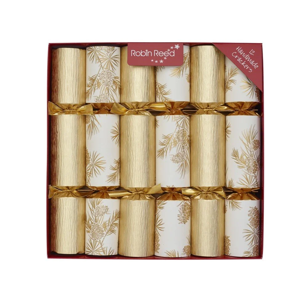 Sada 12 vánočních crackerů Robin Reed Glitter Foliage v:1383699