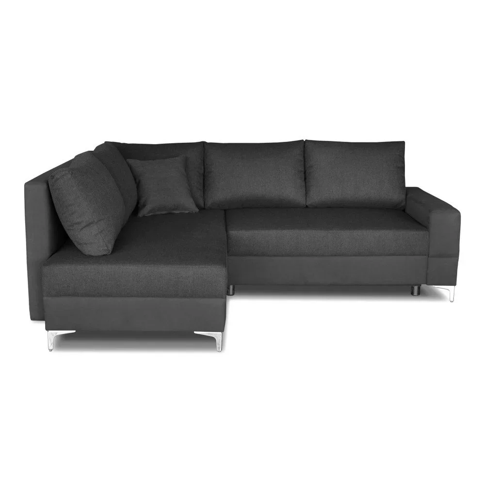 Tmavě šedá rohová rozkládací pohovka Windsor & Co. Sofas Zeta, levý roh v:762808