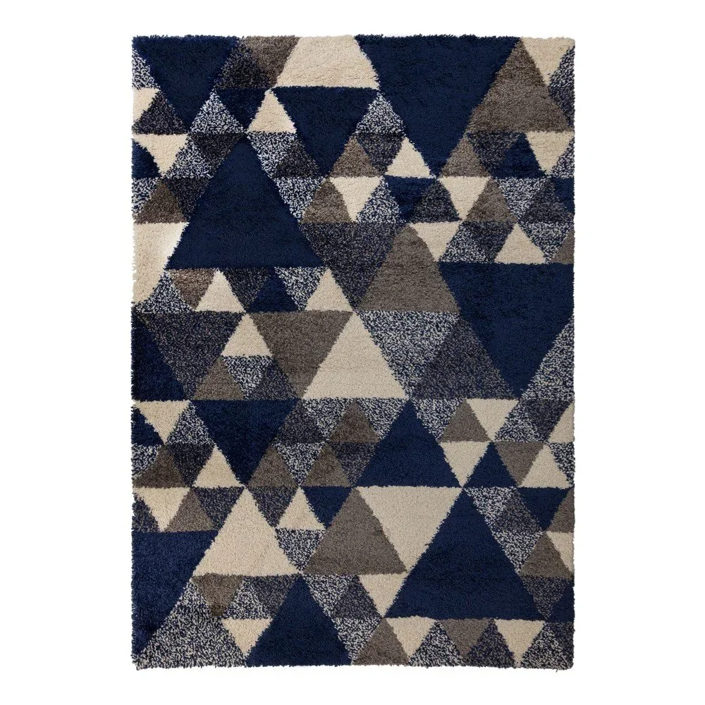Tmavě modrý koberec Flair Rugs Nuru, 80 x 150 cm v:1366219