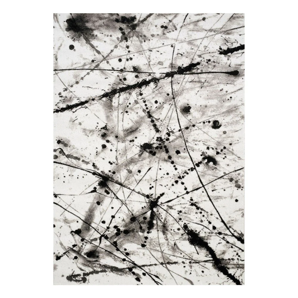 Černo-bílý koberec Webtappeti Manhattan Soho, 120 x 170 cm v:1321816