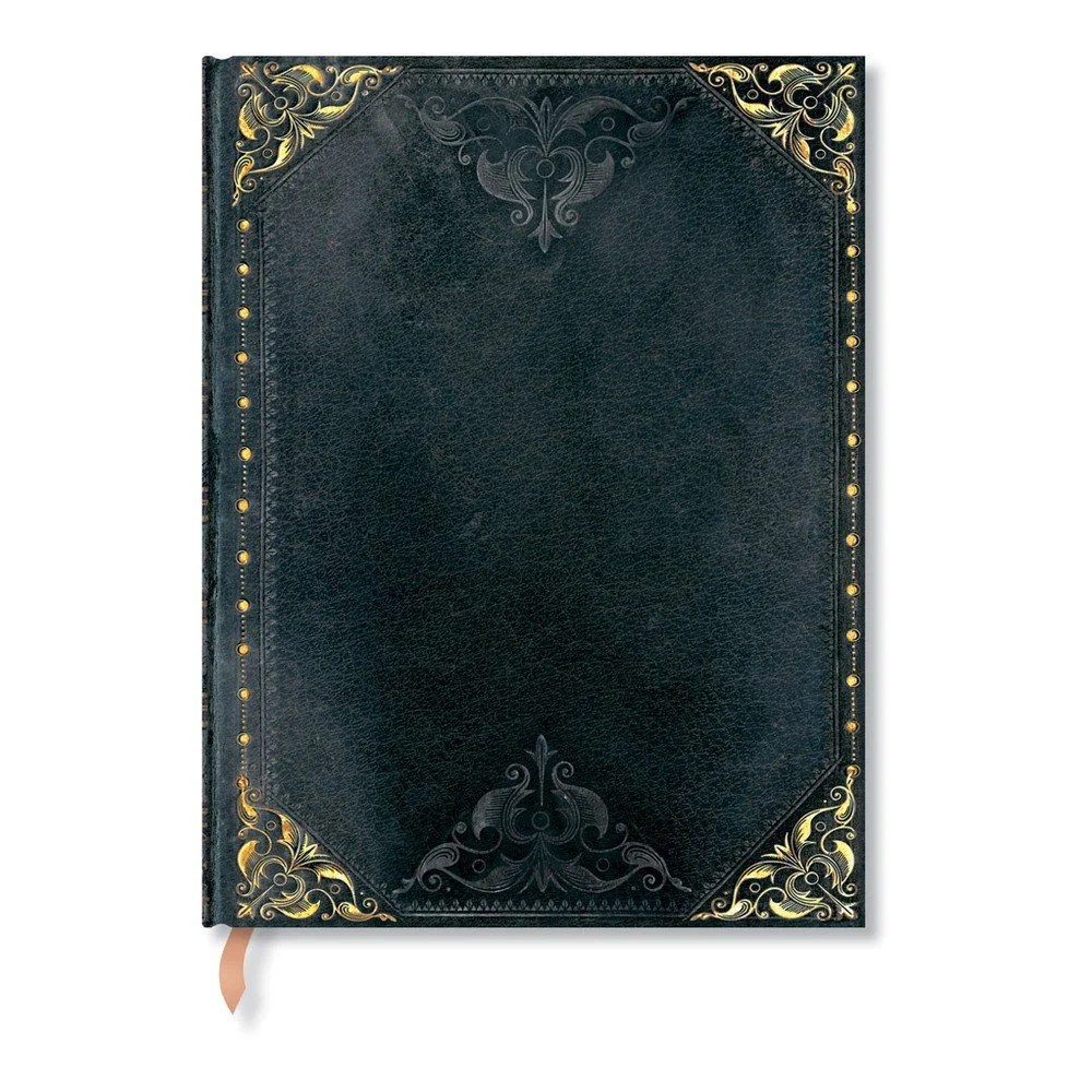 Černý linkovaný zápisník s tvrdou vazbou Paperblanks Midnight Rebel, 144 stran v:1135914