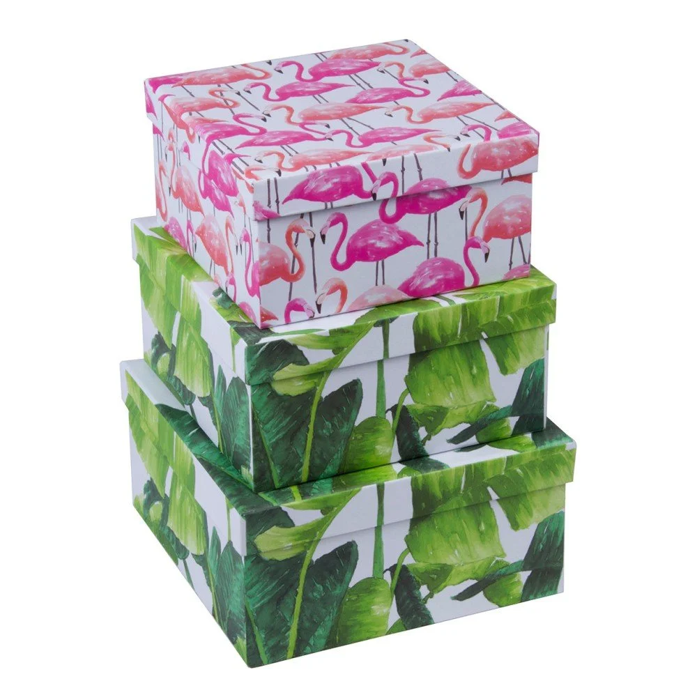 Sada 3 úložných boxů Tri-Coastal Design Palm Beach Chic v:791086