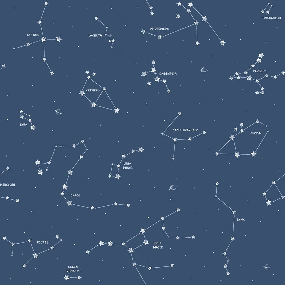 Papírová dětská tapeta 10 m x 53 cm Constellations – Vavex v:1464242