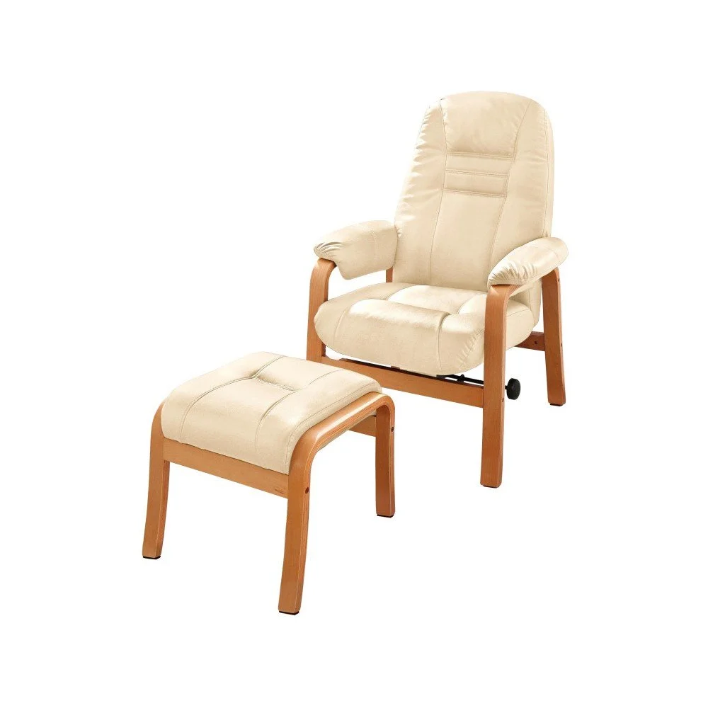 Set krémového křesla s podnožkou Støraa Alsace v:957278