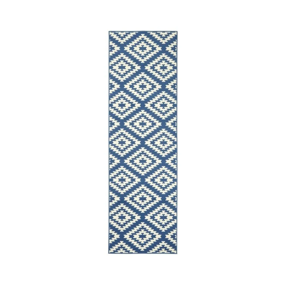 Modrý koberec běhoun 350x80 cm Nordic v:850728