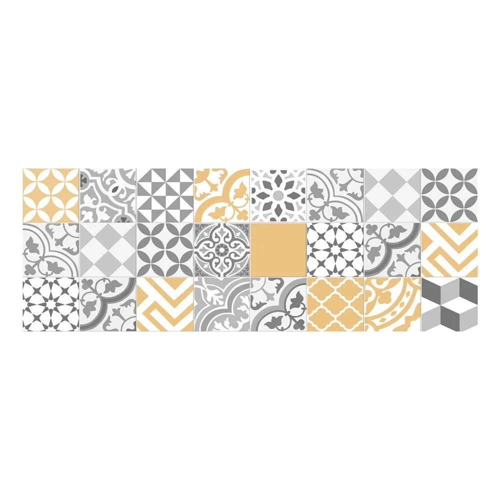 Vinylový koberec Floorart Collage Con Amarillo Liso, 50 x 140 cm v:977690