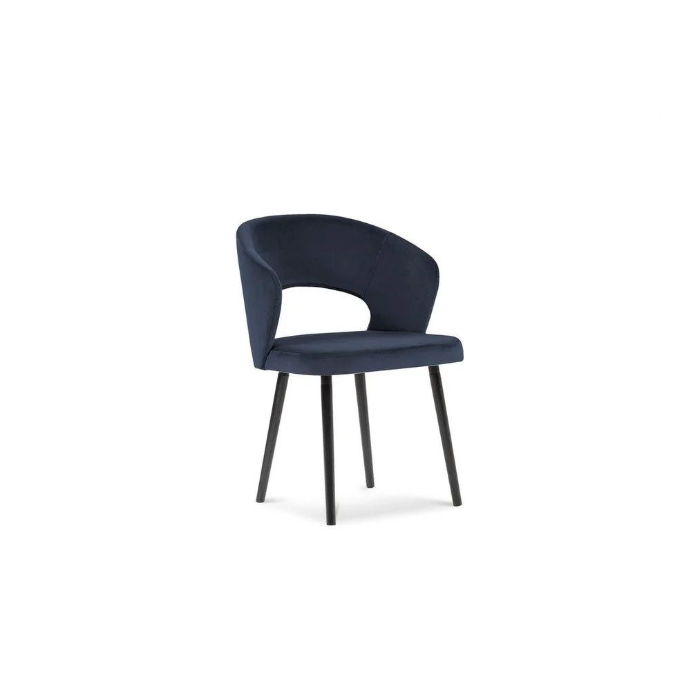 Tmavě modrá jídelní židle se sametovým potahem Windsor & Co Sofas Elpis v:1299424