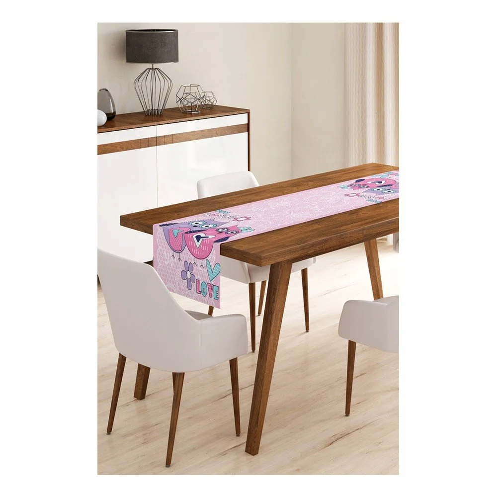 Běhoun na stůl z mikrovlákna Minimalist Cushion Covers Owls, 45 x 145 cm v:1294156