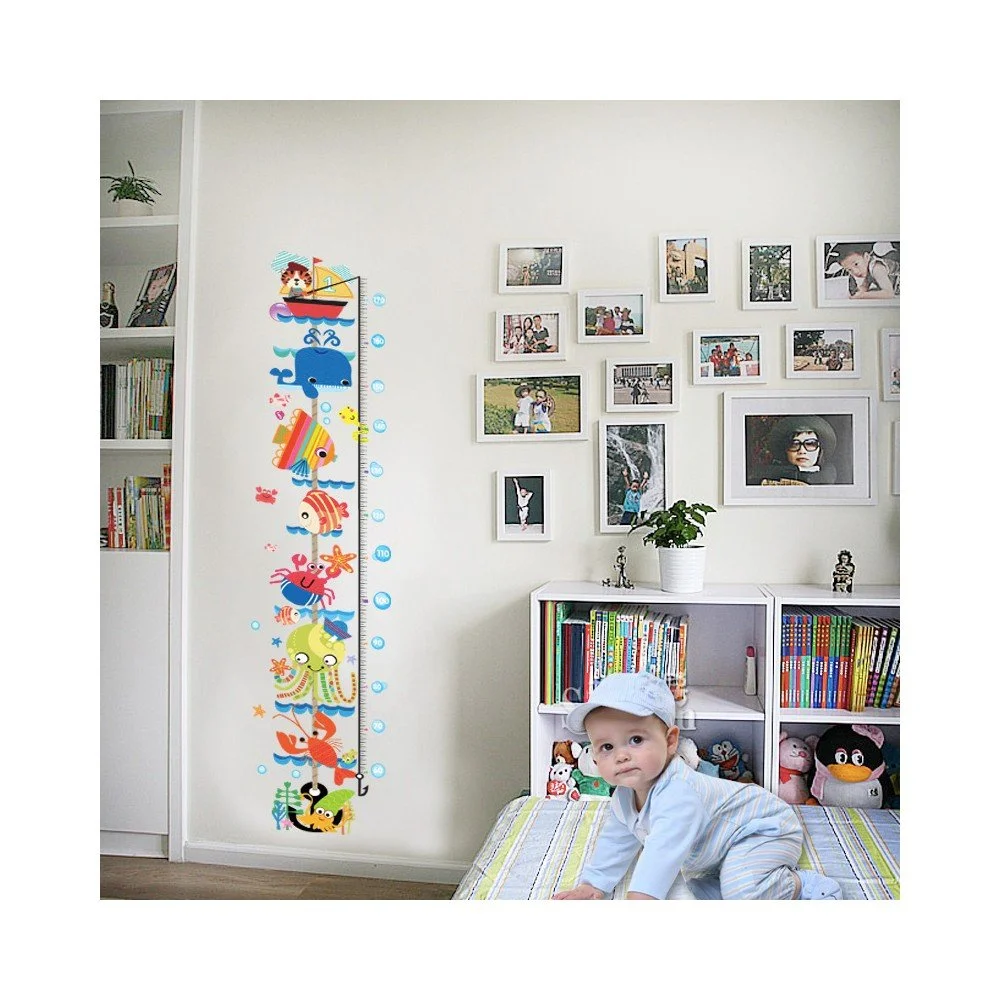 Dětská samolepka – metr na dveře nebo zeď 25×170 cm Sea Animals – Ambiance v:902012