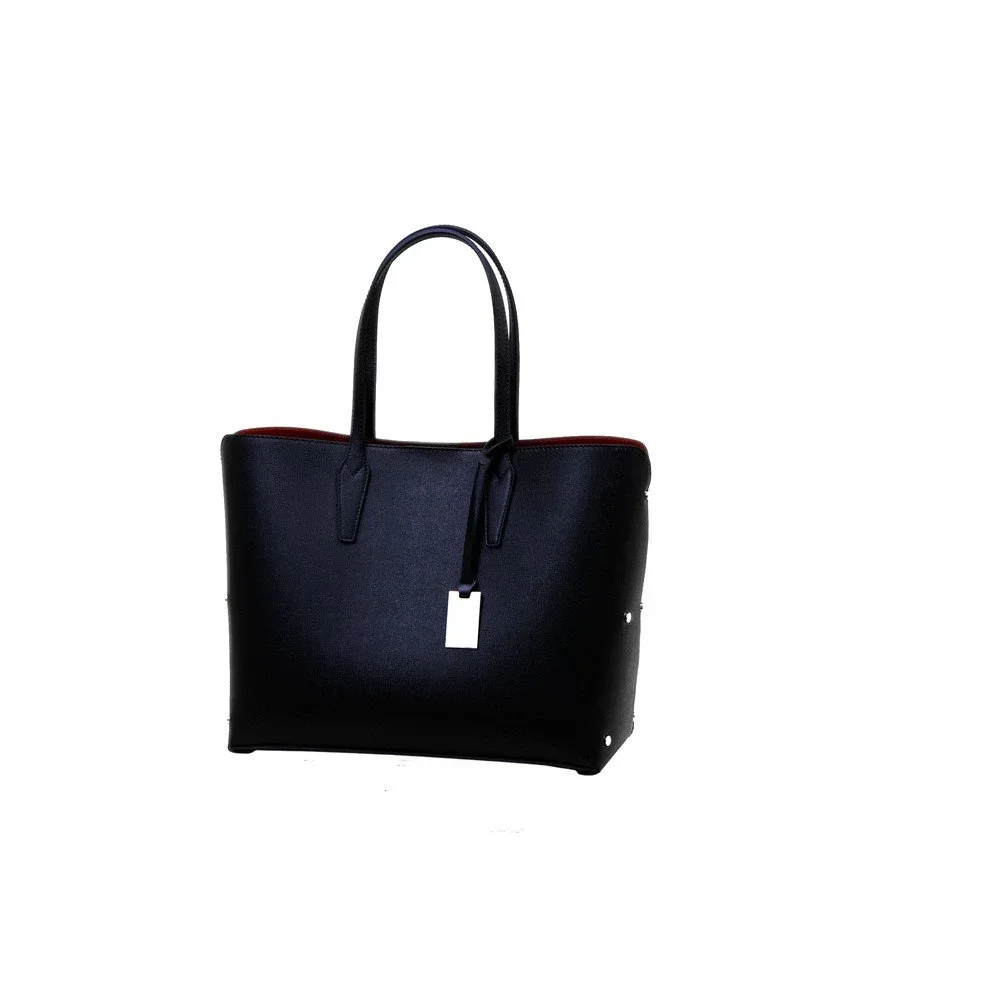 Černá kabelka z pravé kůže Andrea Cardone Eulalia v:751534