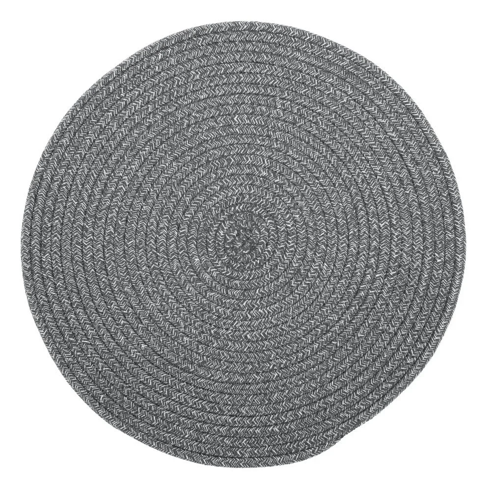 Šedé prostírání s příměsí bavlny Tiseco Home Studio, ø 38 cm v:1368861