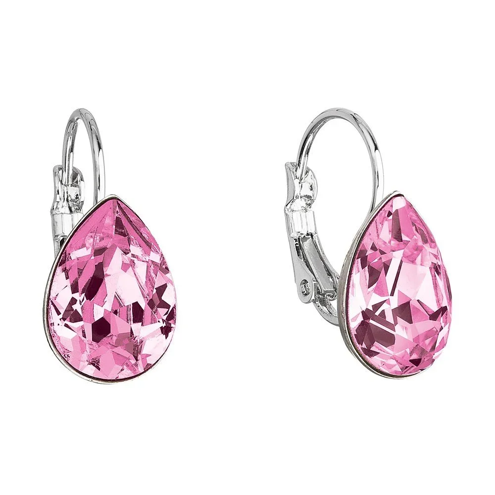 Růžové náušnice se Swarovski krystaly Je Veux Cleo v:1152242