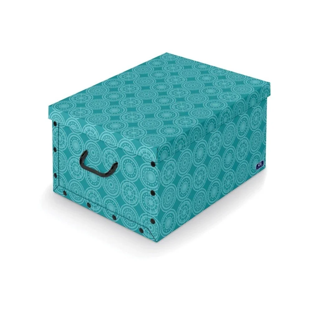 Tyrkysový úložný box Domopak Ella, délka 50 cm v:986320