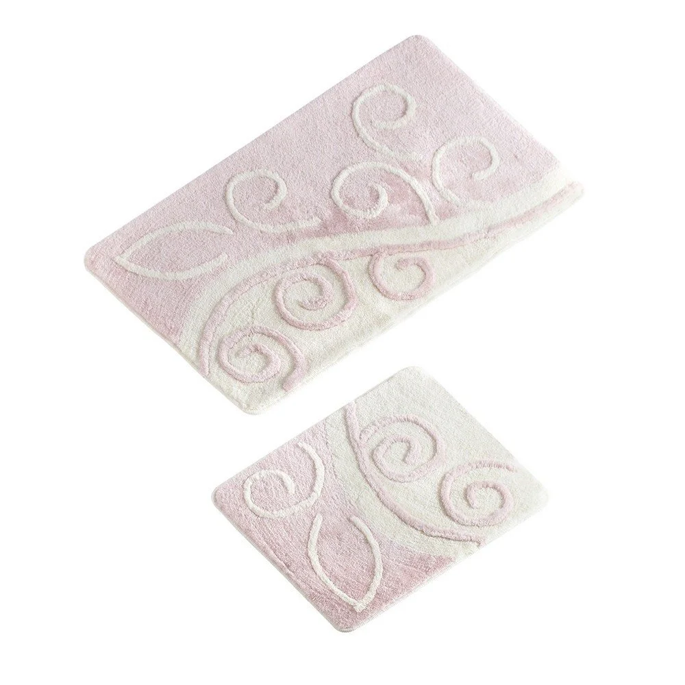 Sada 2 světle růžových koupelnových předložek Shine Bath Mat Ro v:1156288