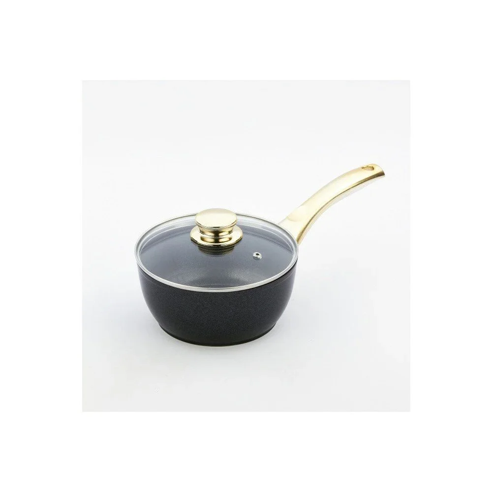Rendlík s pokličkou a zlatou rukojetí Bisetti Black Diamond, 18 cm v:756632