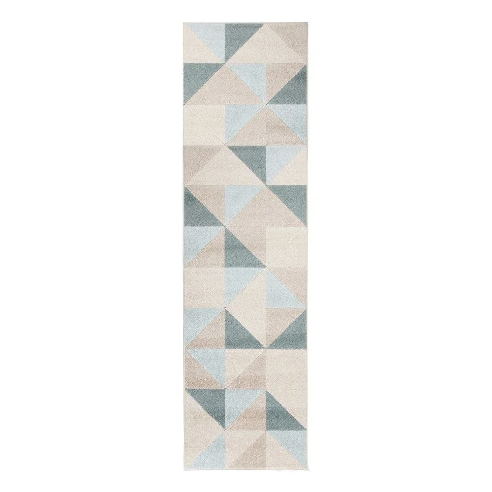 Béžovo-modrý koberec Flair Rugs Urban Triangle, 60 x 220 cm v:1366387