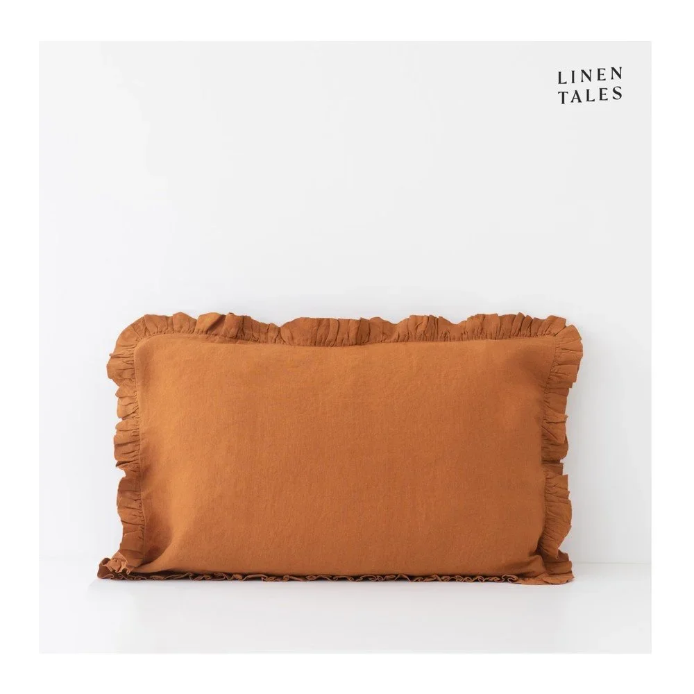 Lněný povlak na polštář 65x65 cm Almond – Linen Tales v:1538242